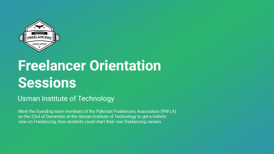 Fahad Sheikh Panelist: Freelancer Orientation Sessions UIT